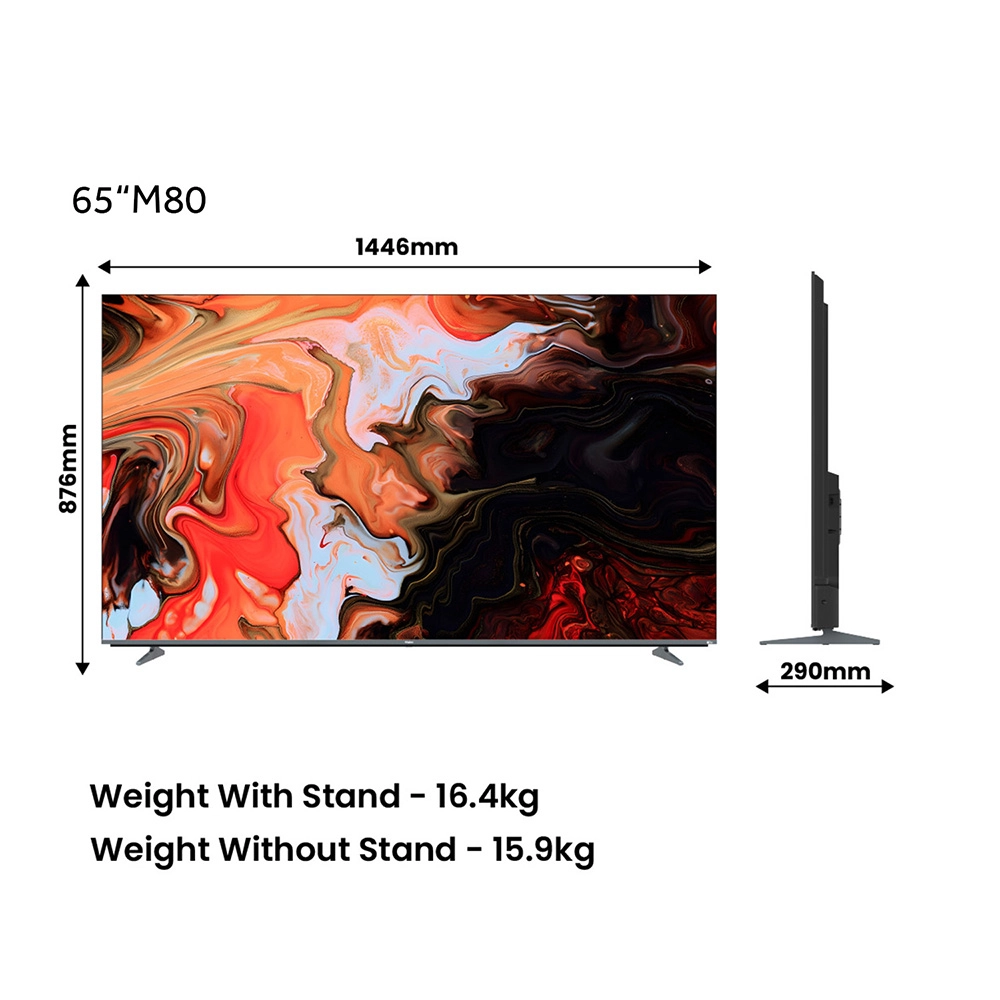 Haier M80F Mini LED 165cm (65) Google TV | Sound By KEF